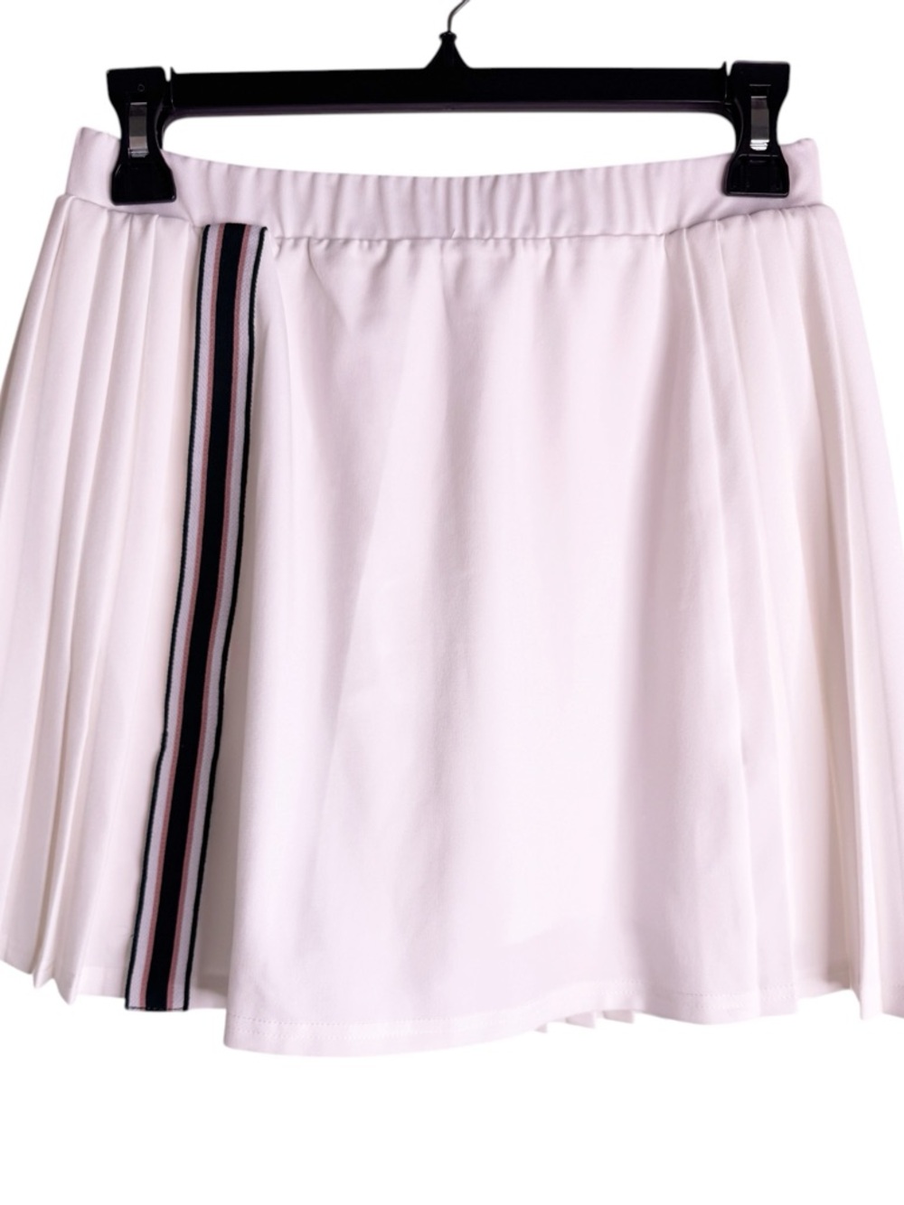 VARLEY Pleated Ribbon Trim Athletic Skort Size Small in Pure White - Picture 12 of 12